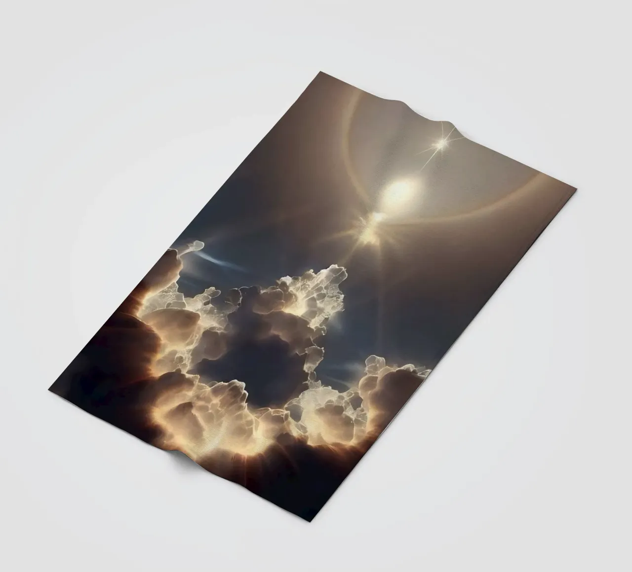 Vertice della luce coperta in pile da luxi&lace
