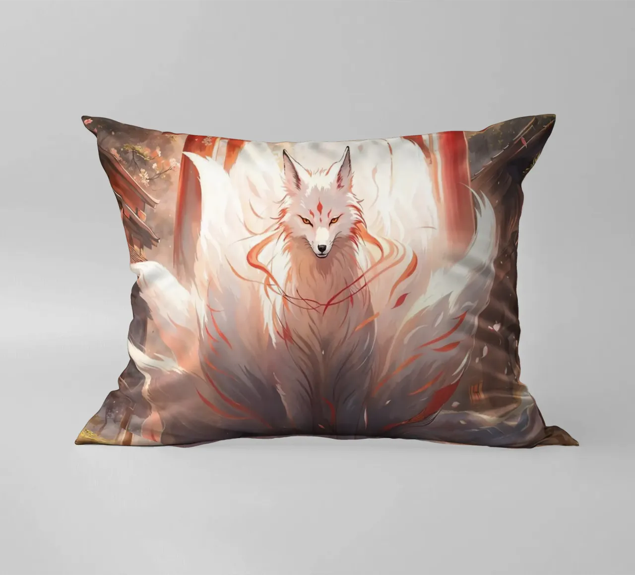 Mystic Kitsune Gateway cuscino da Pixaverse