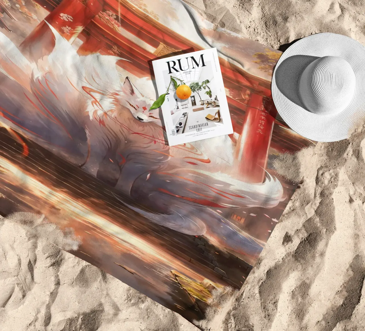 Mystic Kitsune Gateway telo mare da Pixaverse