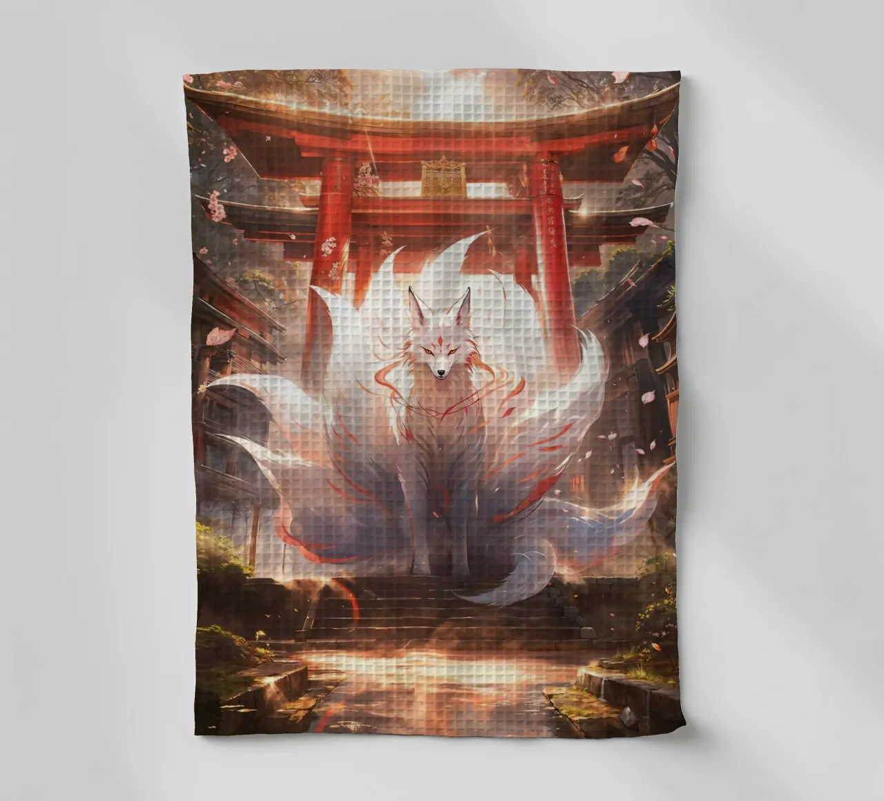 Mystic Kitsune Gateway canovaccio da cucina da Pixaverse