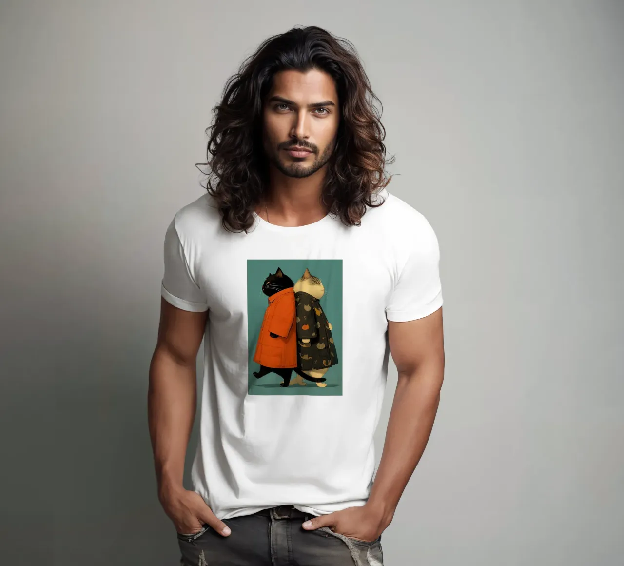 Gatti carini t-shirt da Kaden