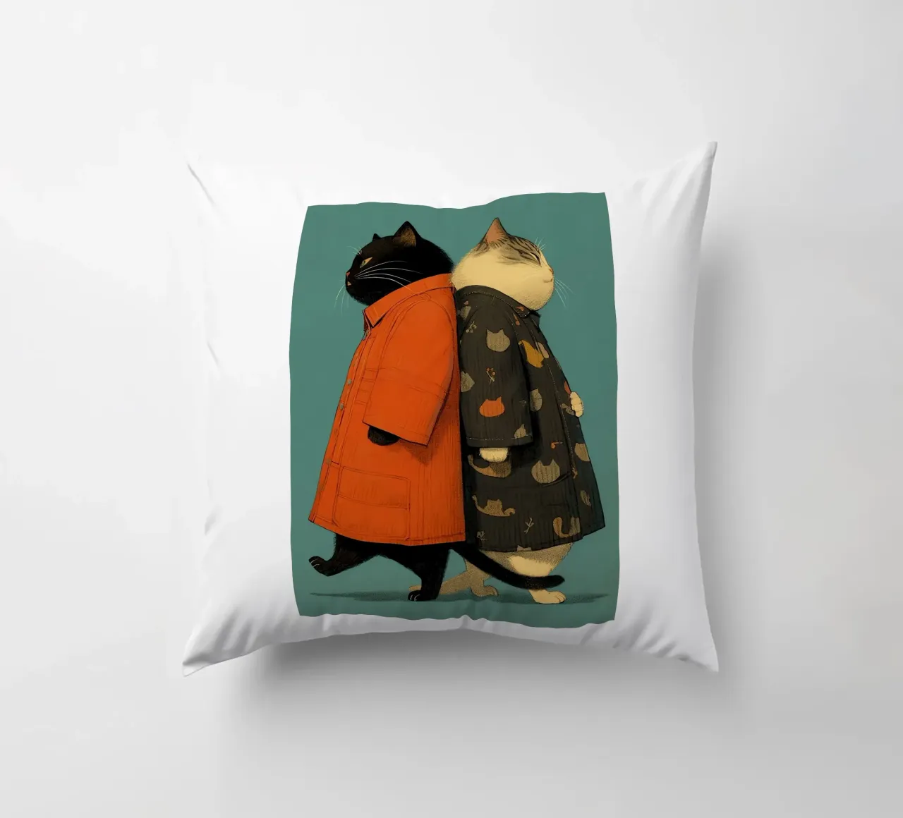 Gatti carini cuscino da Kaden