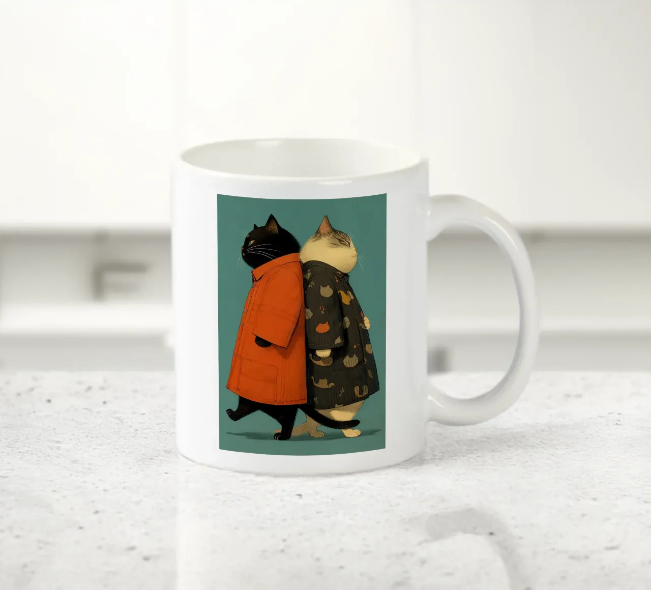 Gatti carini tazza in ceramica da Kaden