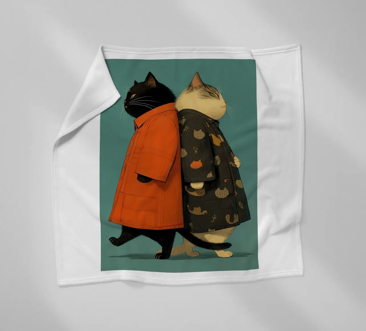 Gatti carini coperta in pile da Kaden
