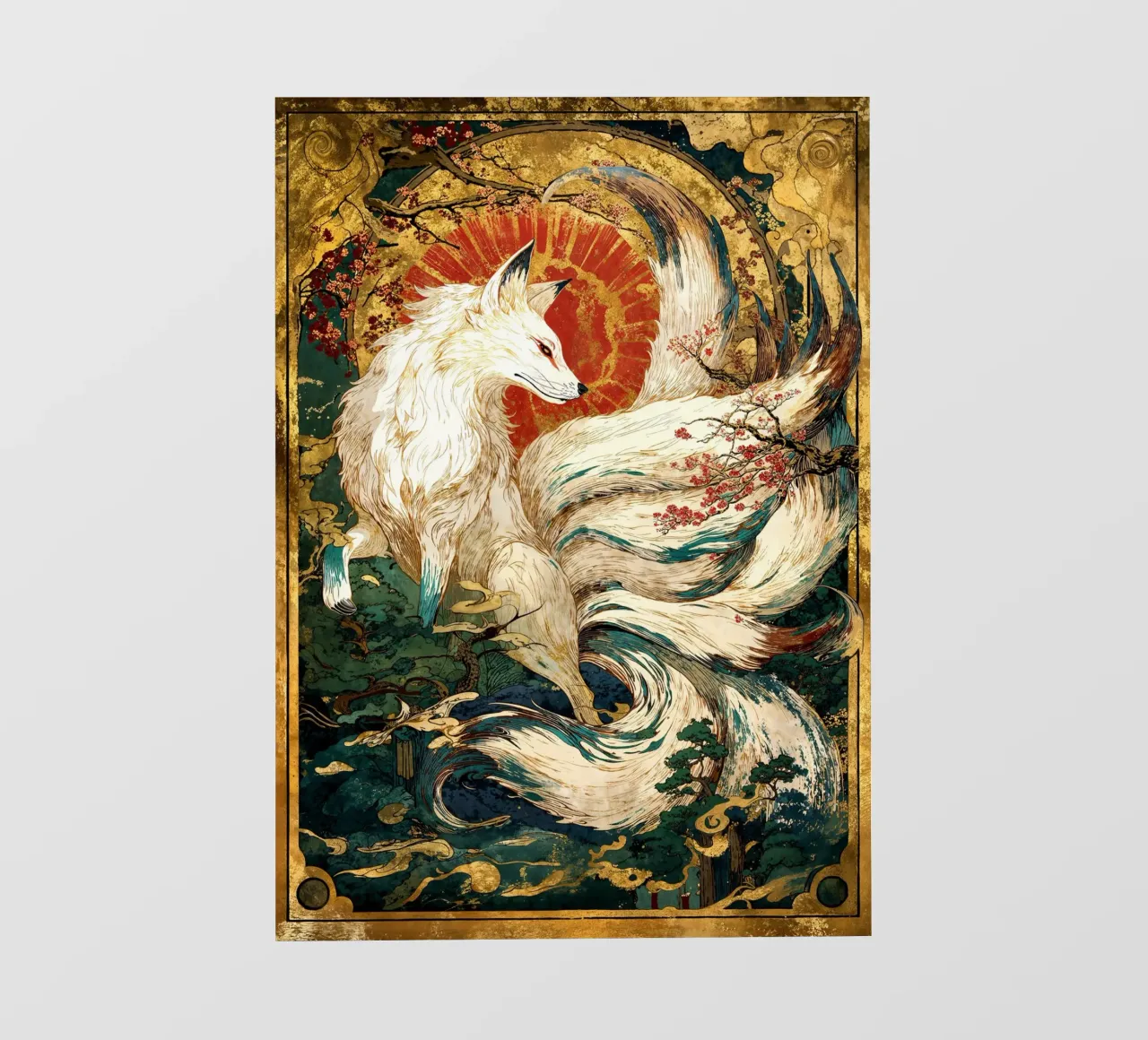 Celestial Kitsune’s Grace pellicola backlit da Pixaverse
