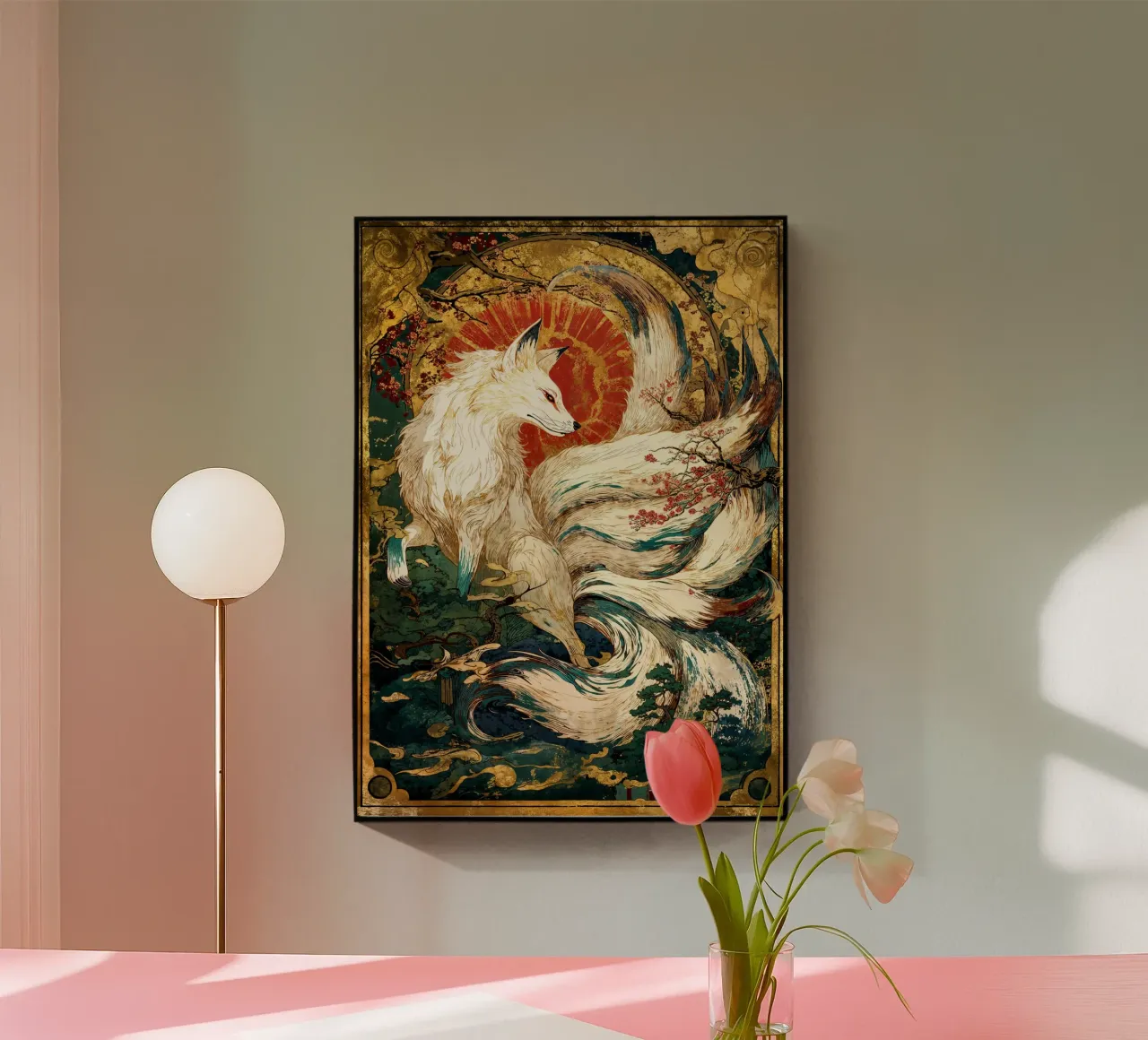 Celestial Kitsune’s Grace plexiglass da Pixaverse