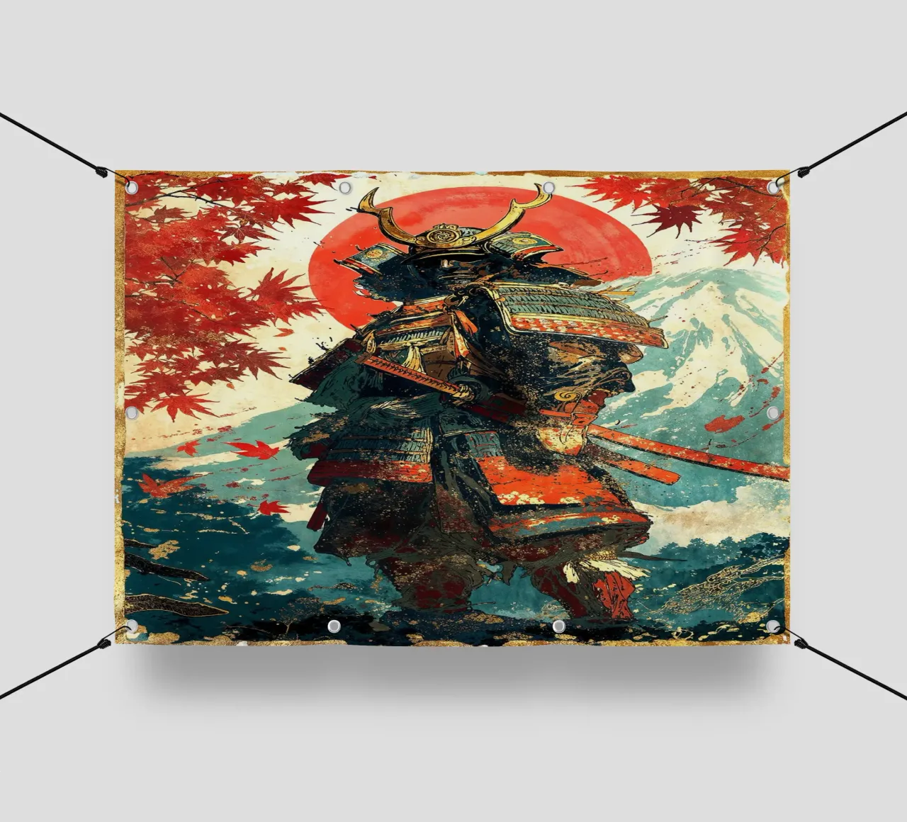 Samurai of Crimson Dawn telo in pvc da Pixaverse