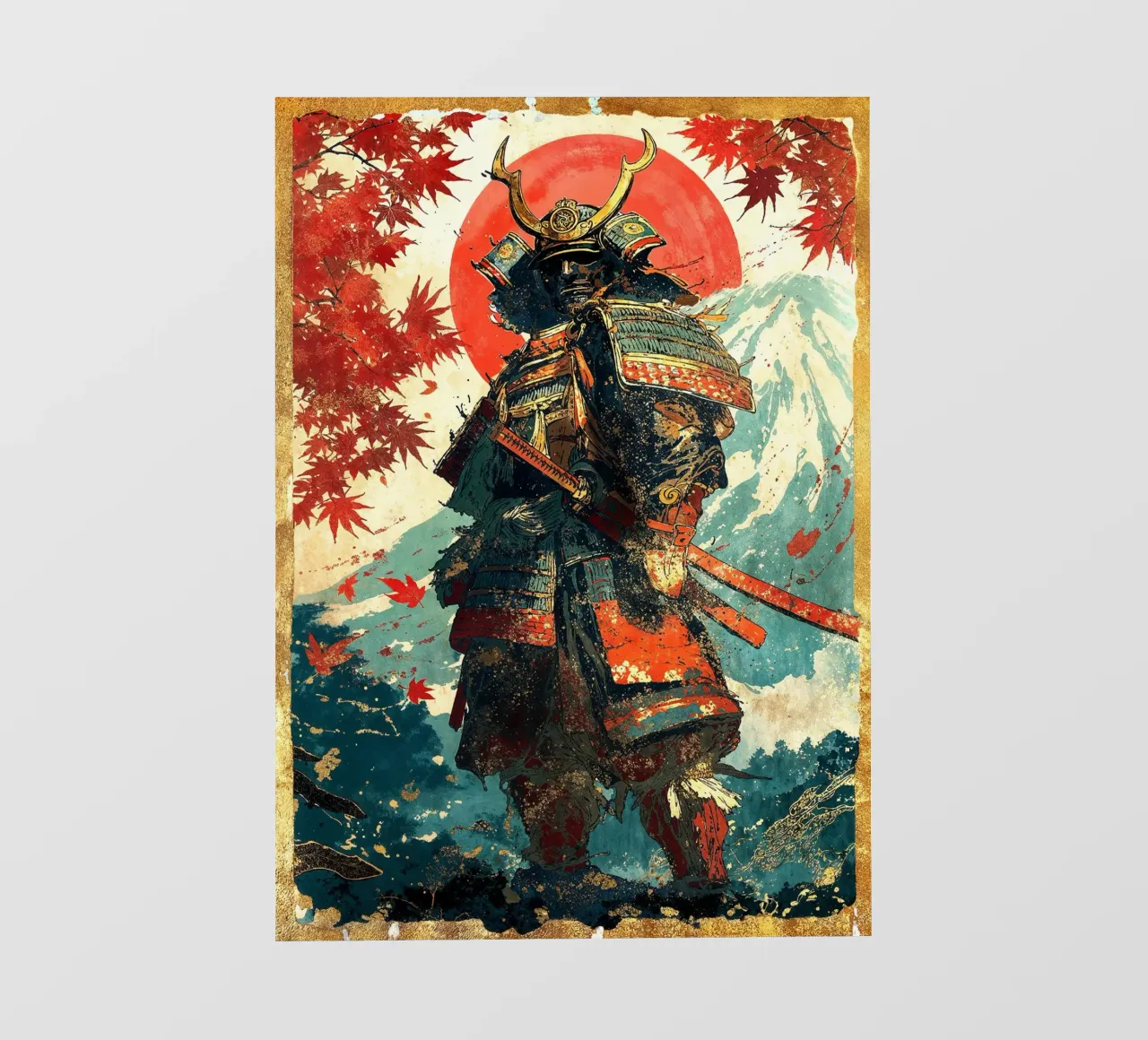 Samurai of Crimson Dawn telo in pvc da Pixaverse