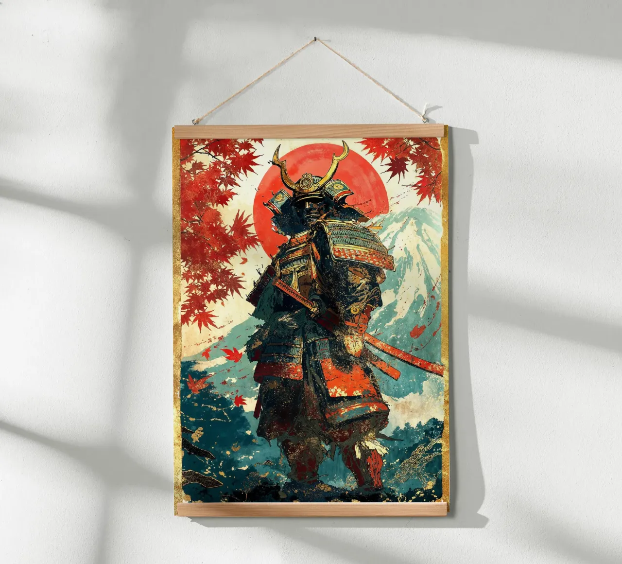 Samurai of Crimson Dawn carta hahnemühle da Pixaverse