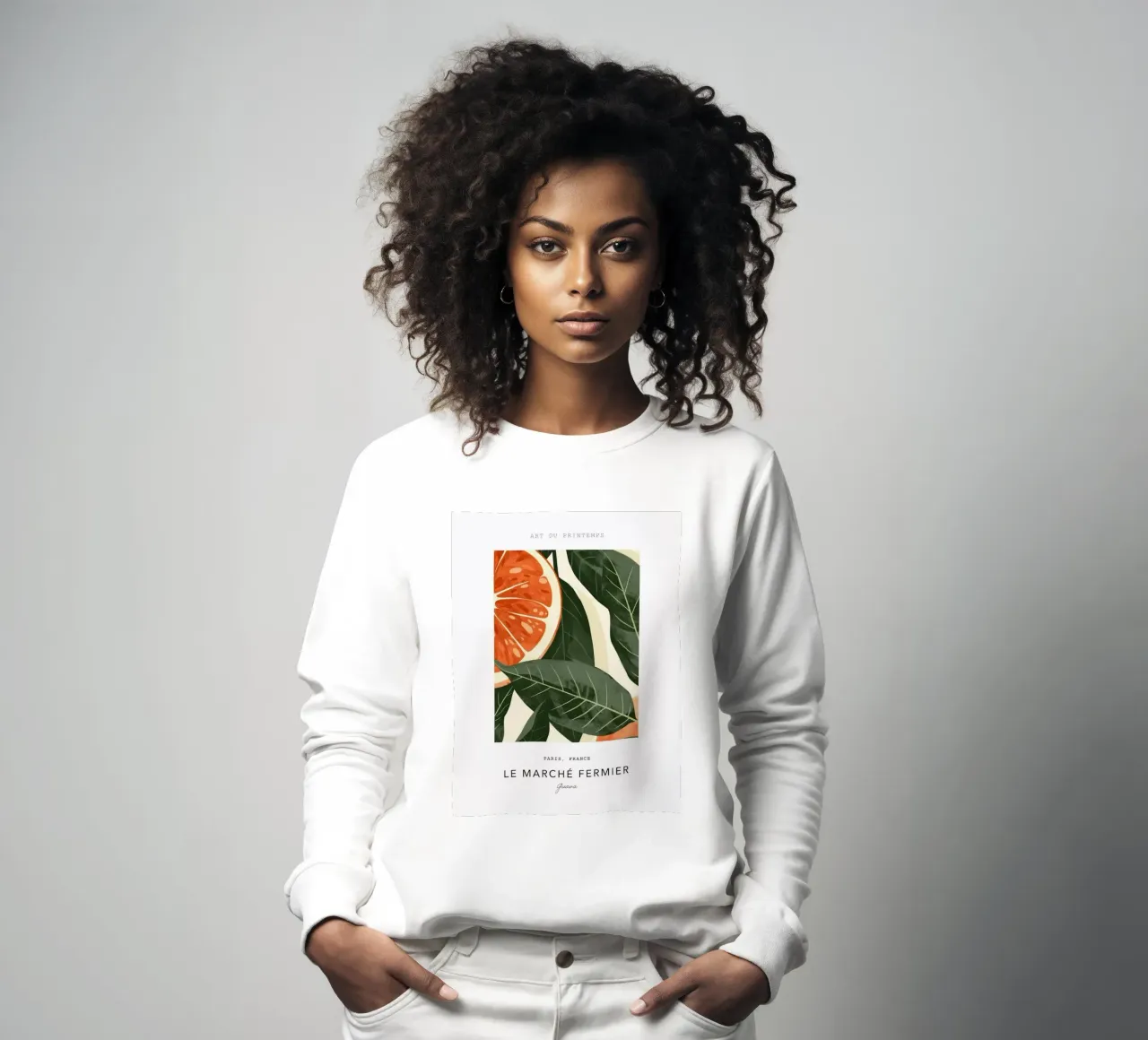 foglie di guava fette di frutta felpa da Abigail Ellis