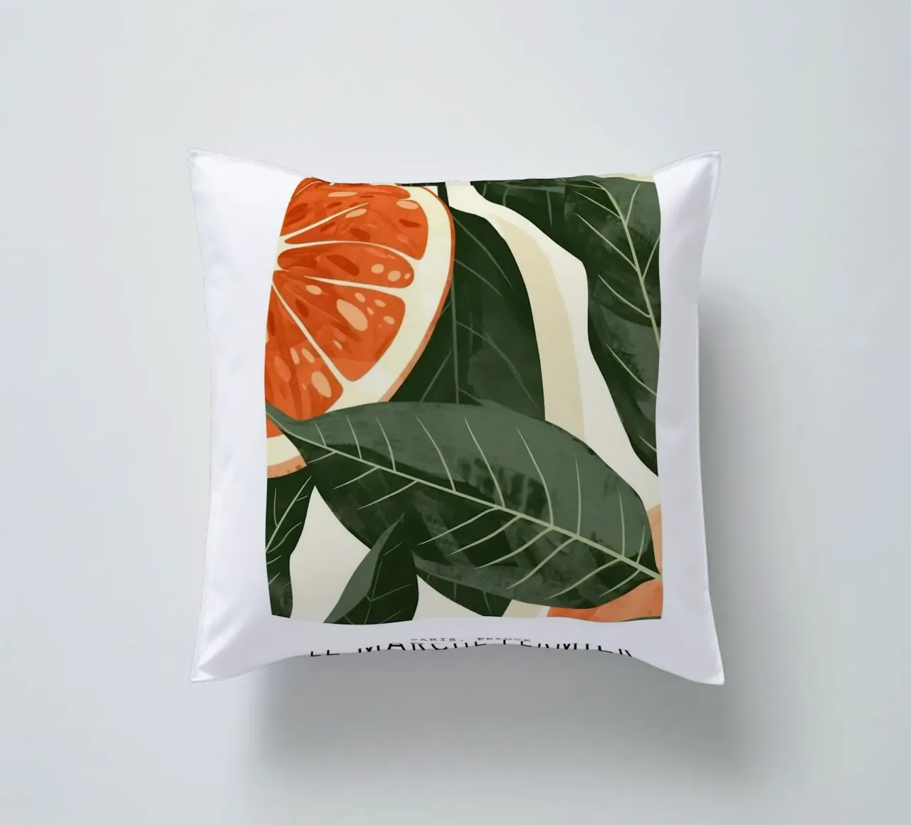 foglie di guava fette di frutta cuscino da Abigail Ellis