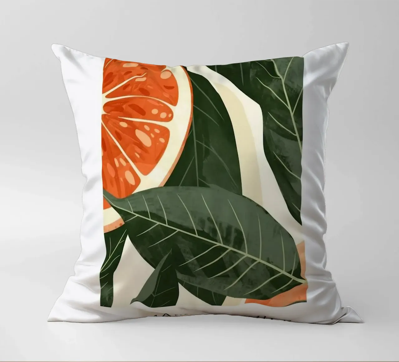 foglie di guava fette di frutta cuscino da Abigail Ellis