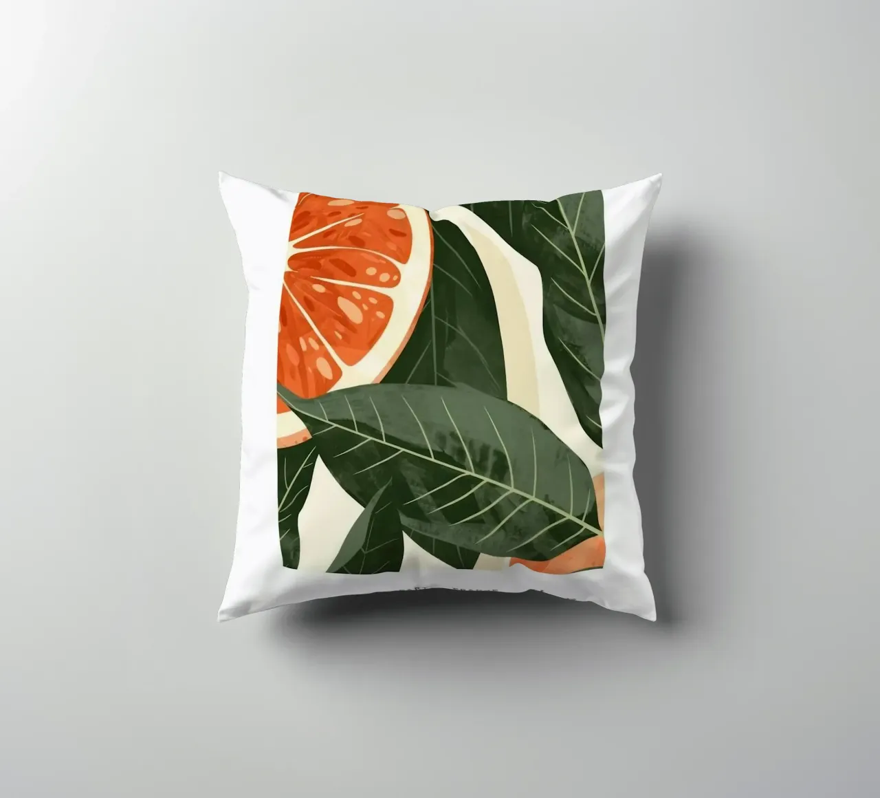 foglie di guava fette di frutta cuscino da Abigail Ellis