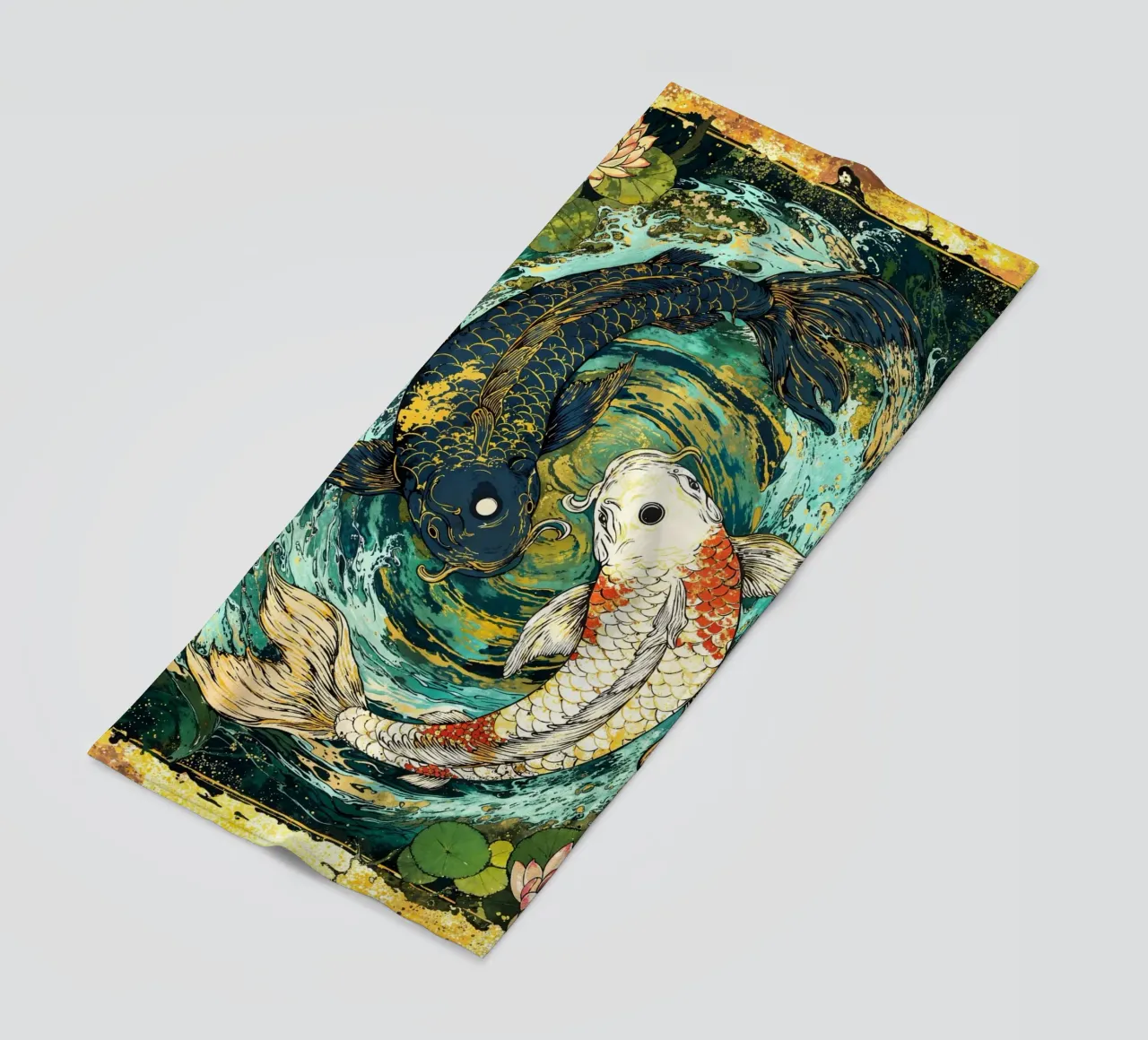 Koi Fish Yin Yang Harmony Art telo mare da Pixaverse