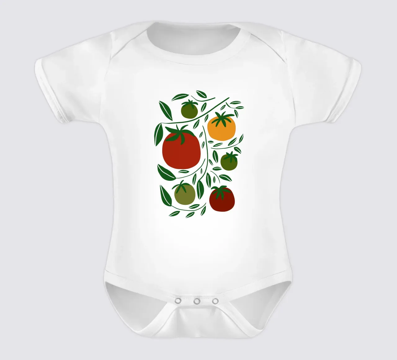 Tomato vibe body neonato maniche corte da TijanaArtStudio88