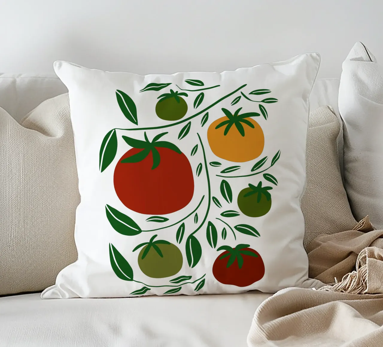 Tomato vibe cuscino da TijanaArtStudio88