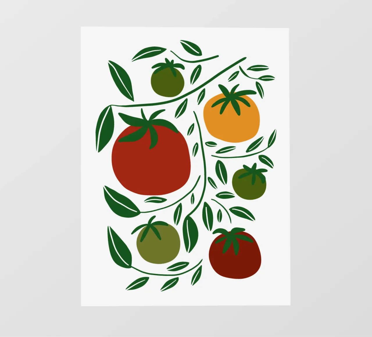 Tomato vibe telo in pvc da TijanaArtStudio88