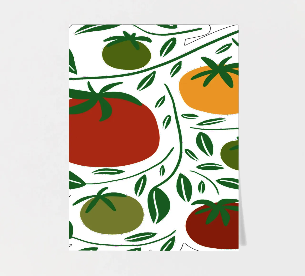 Tomato vibe sticker sheet by TijanaArtStudio88