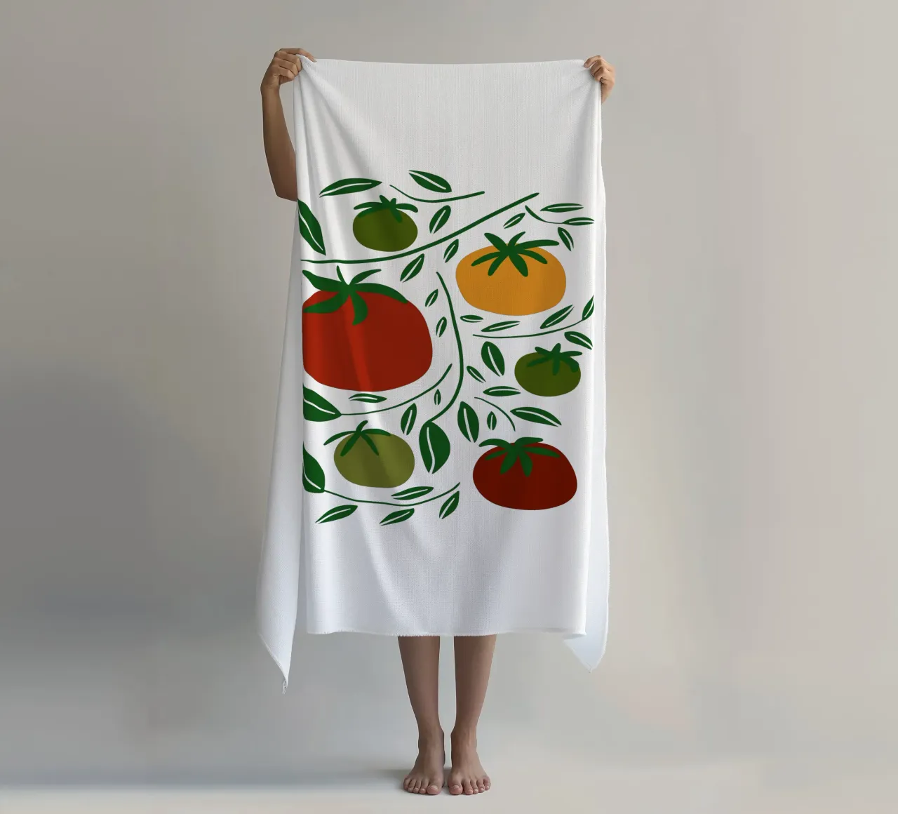 Tomato vibe telo mare da TijanaArtStudio88