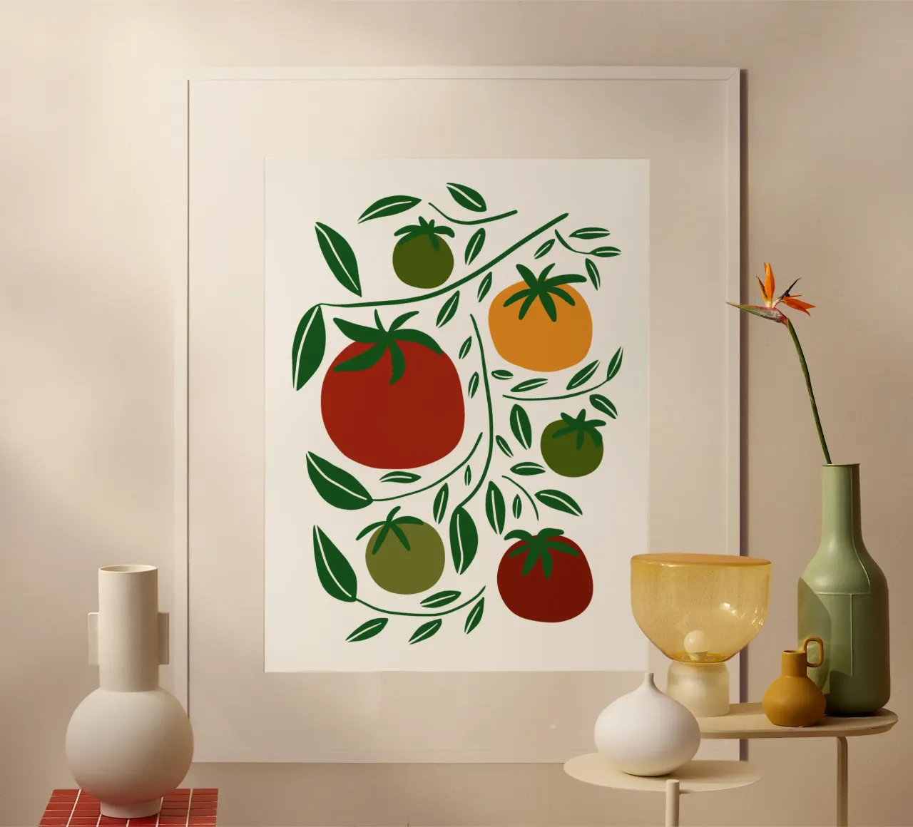 Tomato vibe carta hahnemühle da TijanaArtStudio88