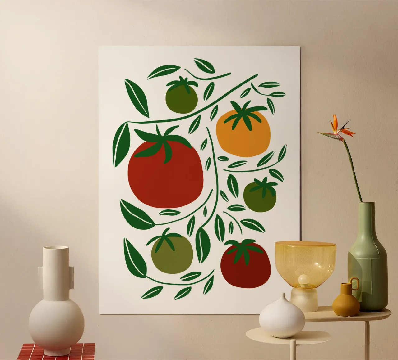 Tomato vibe carta hahnemühle da TijanaArtStudio88