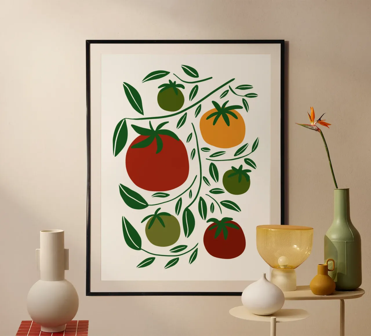 Tomato vibe carta hahnemühle da TijanaArtStudio88