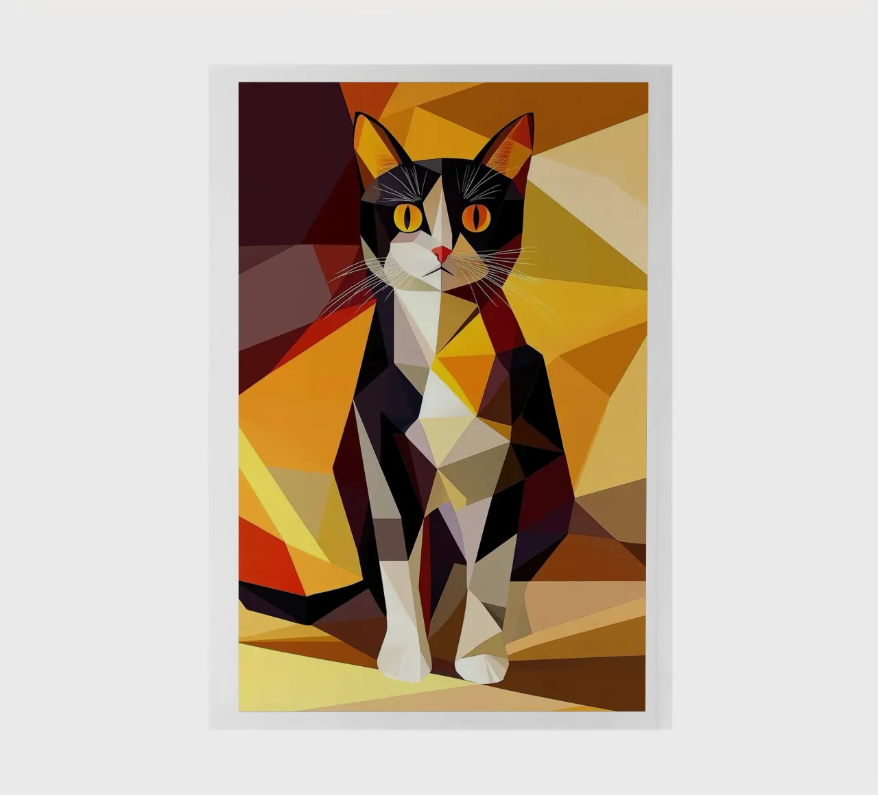 Geometric Cat notebook by Kaden