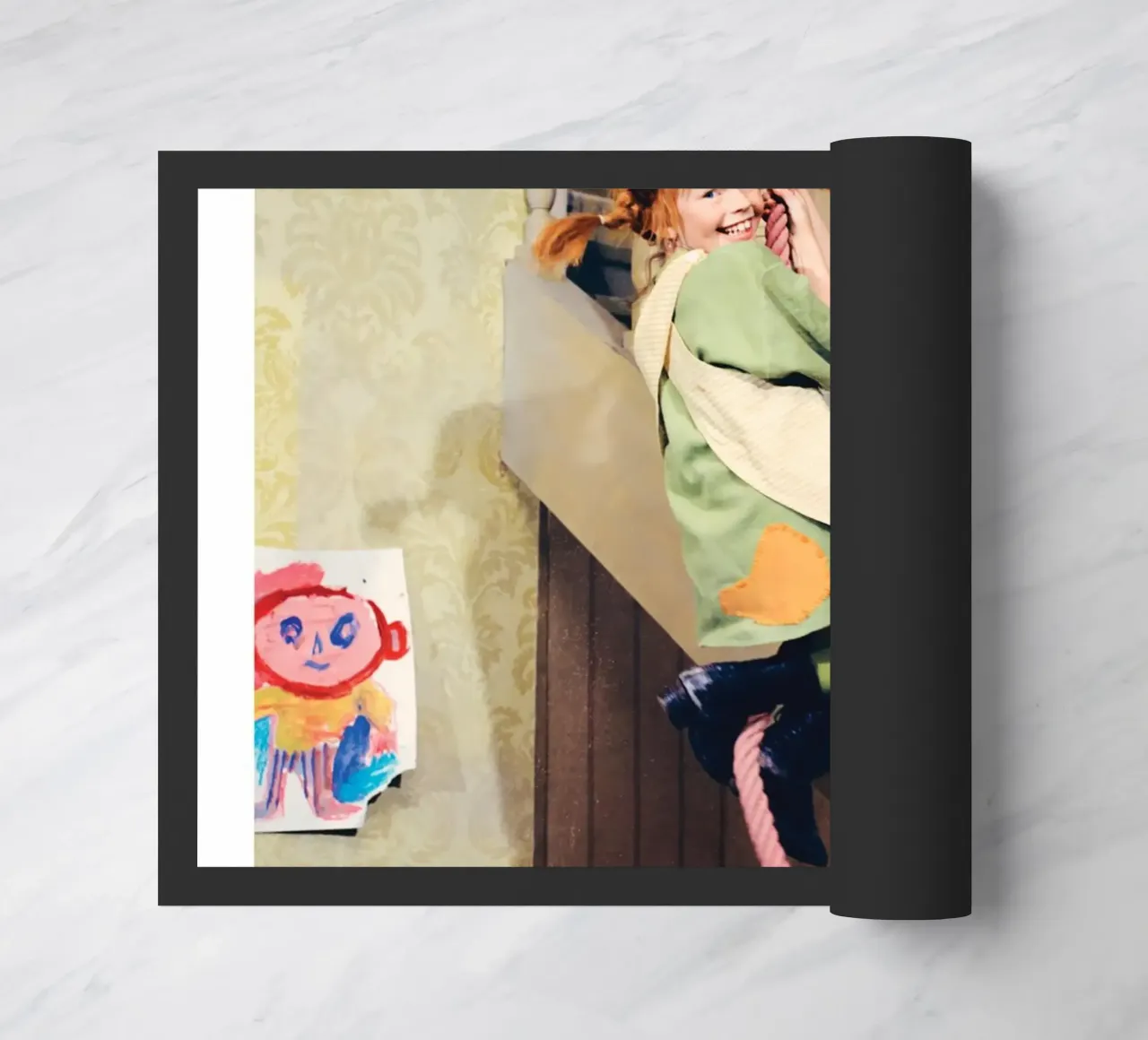 Poster per l'arrampicata di Pippi Calzelunghe zerbino da wongka shop