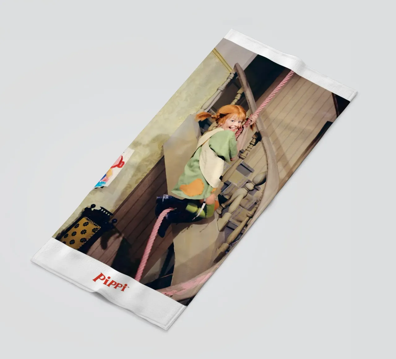Poster per l'arrampicata di Pippi Calzelunghe telo mare da wongka shop