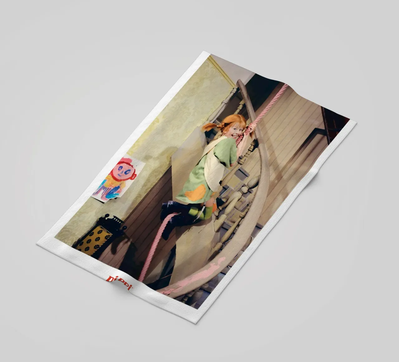 Poster per l'arrampicata di Pippi Calzelunghe telo mare da wongka shop