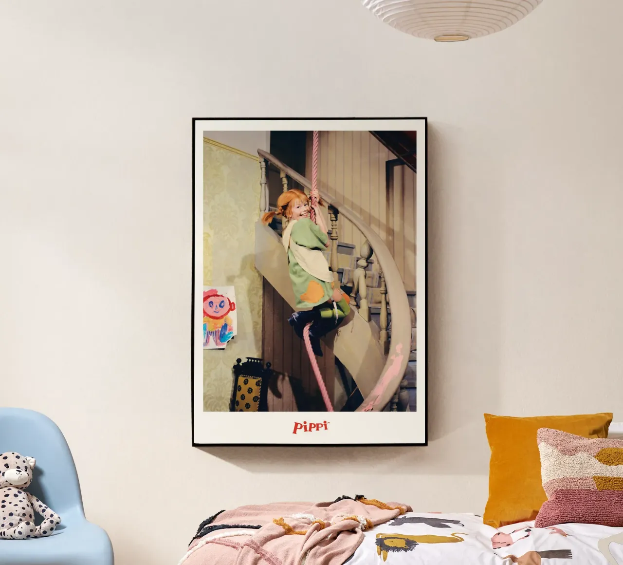 Poster per l'arrampicata di Pippi Calzelunghe plexiglass da wongka shop