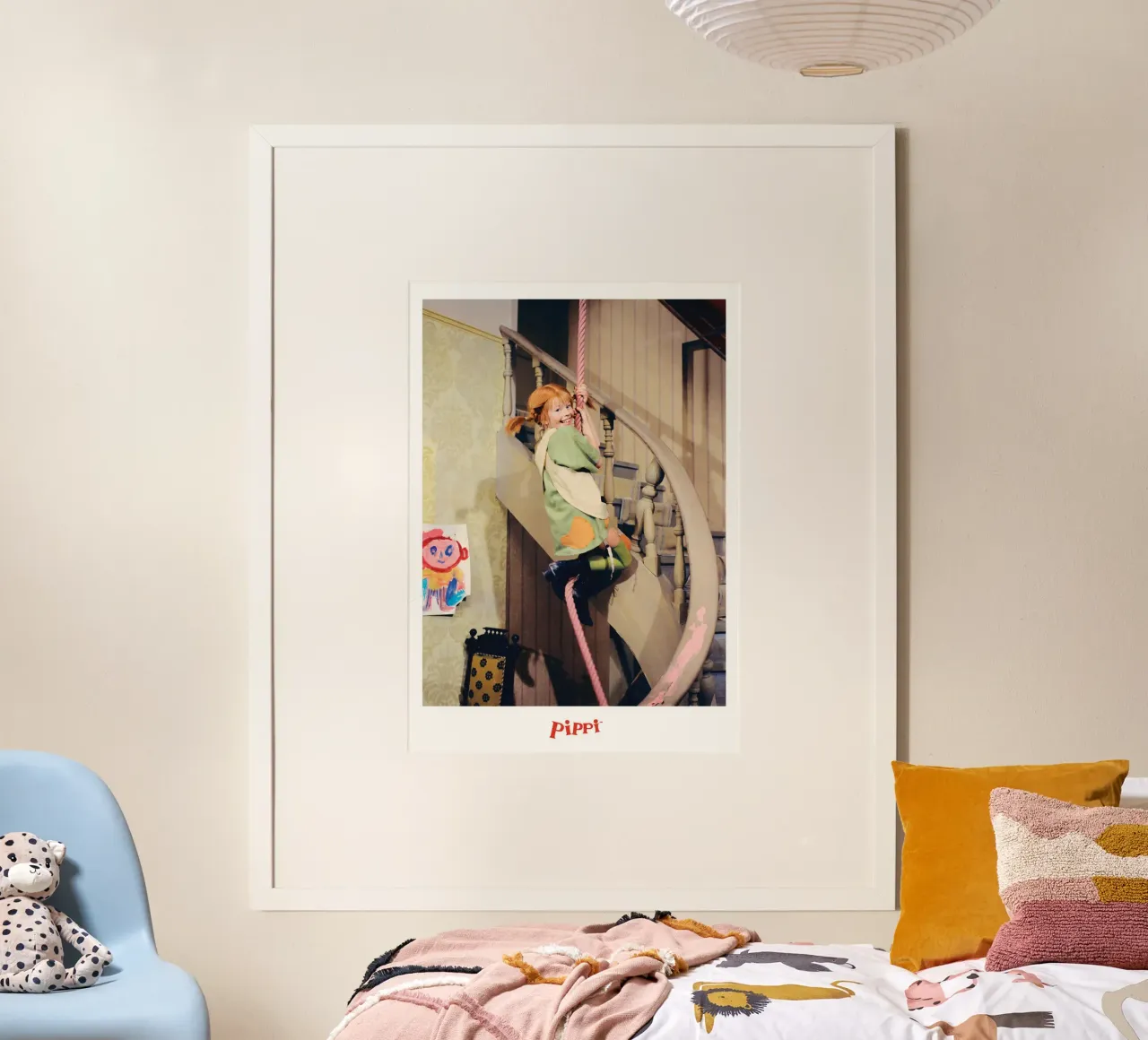 Poster per l'arrampicata di Pippi Calzelunghe carta hahnemühle da wongka shop