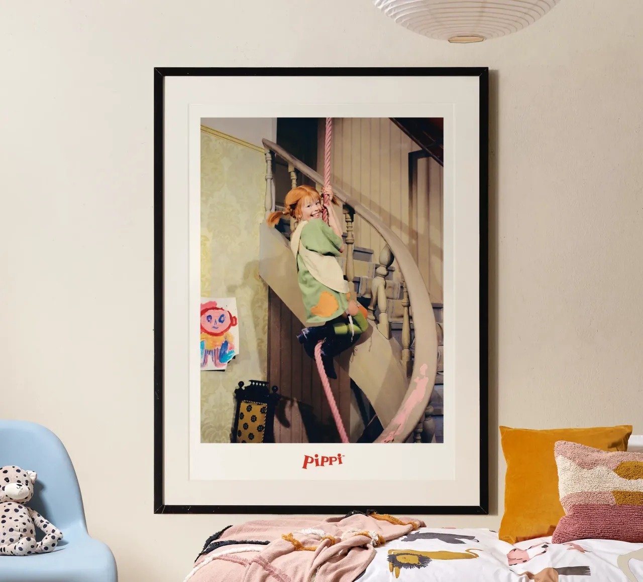 Poster per l'arrampicata di Pippi Calzelunghe carta hahnemühle da wongka shop