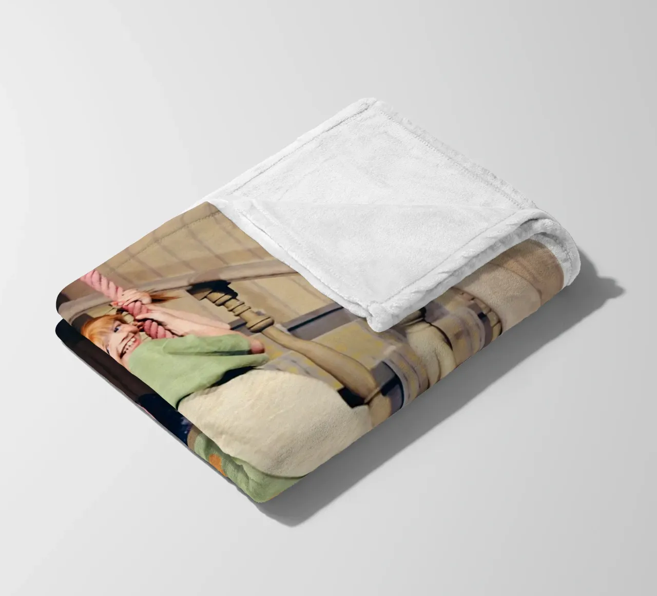 Poster per l'arrampicata di Pippi Calzelunghe coperta in pile da wongka shop