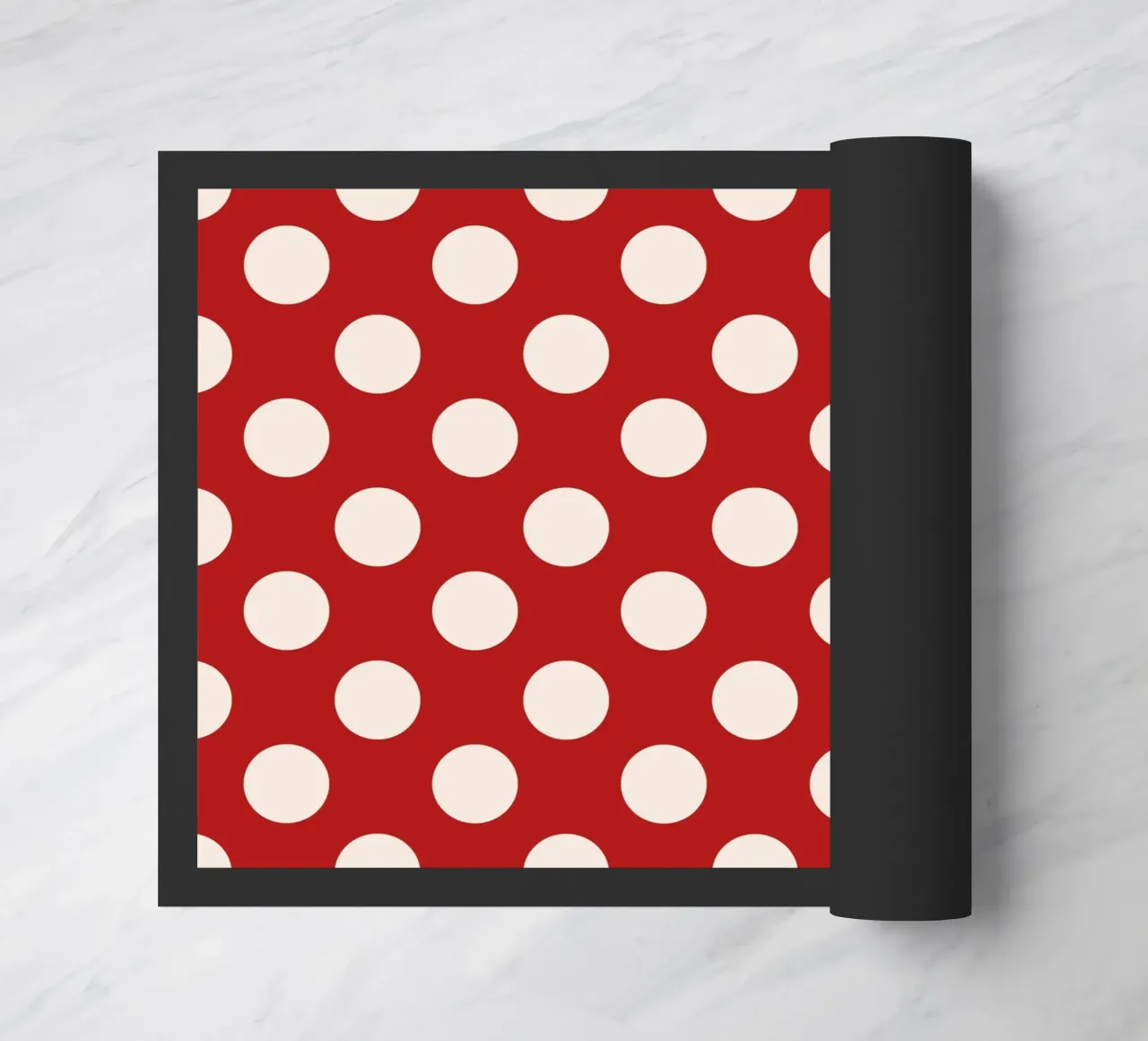 Polka dots on red zerbino da TijanaArtStudio88