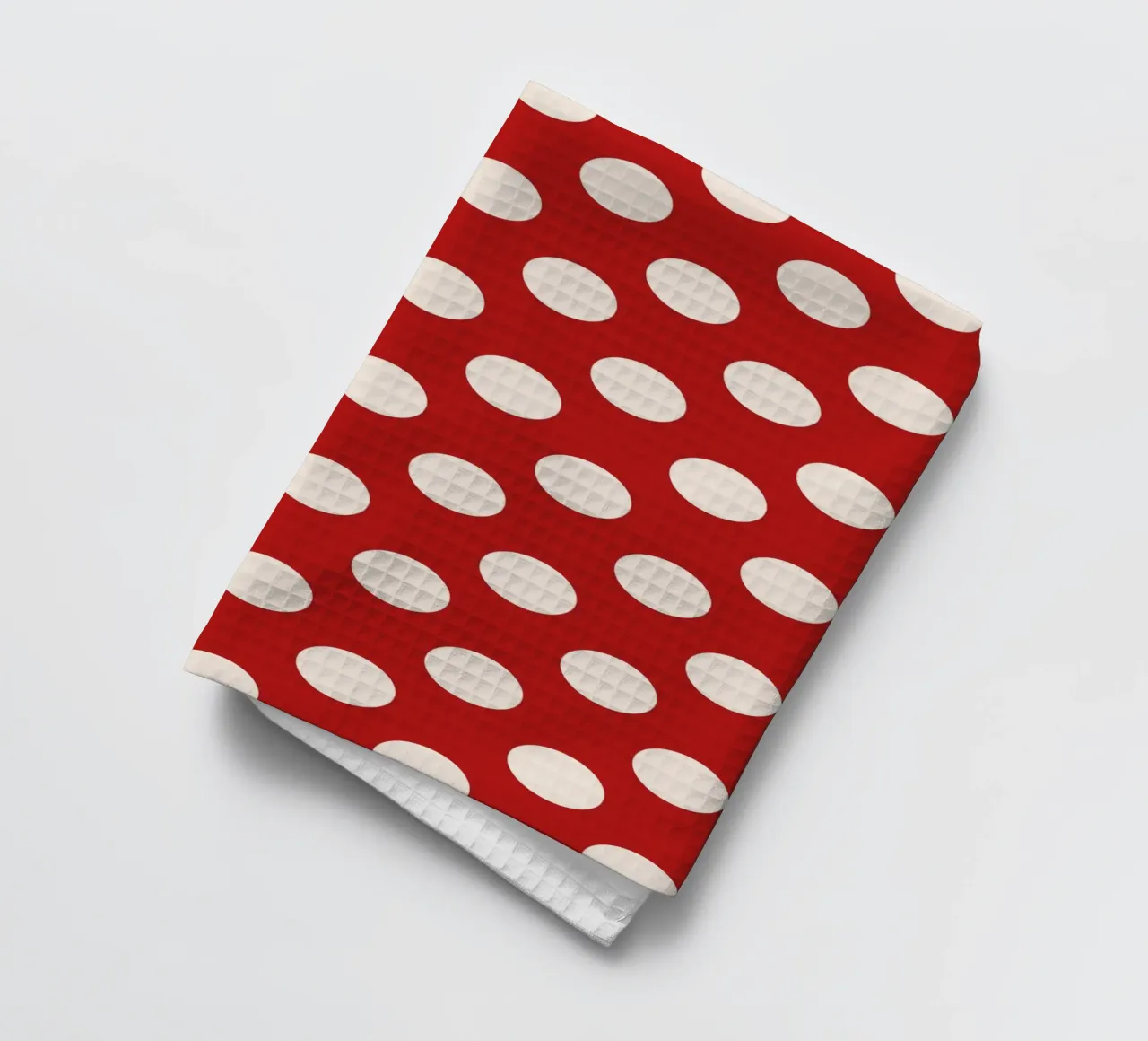 Polka dots on red canovaccio da cucina da TijanaArtStudio88