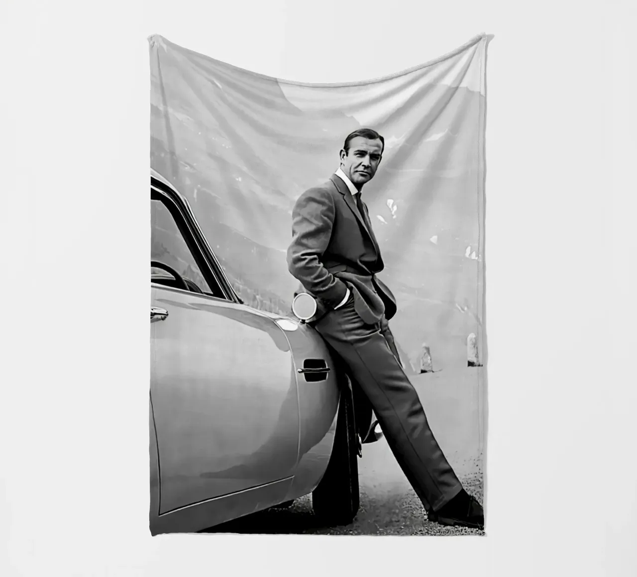 Poster di Sean Connery coperta in pile da wongka shop