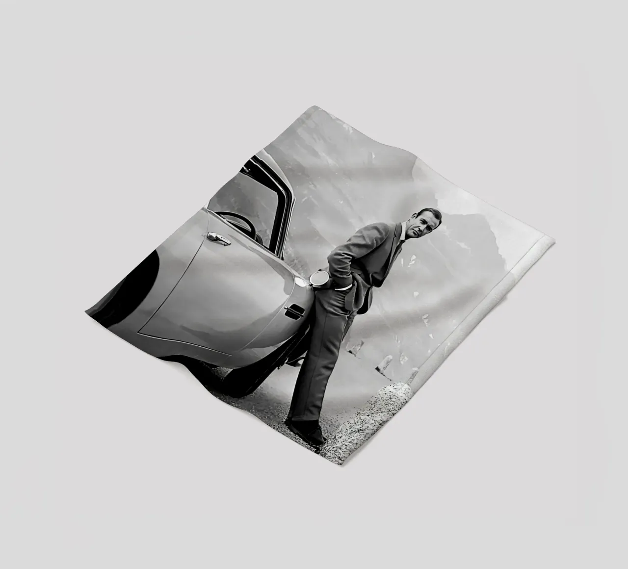 Poster di Sean Connery coperta in pile da wongka shop