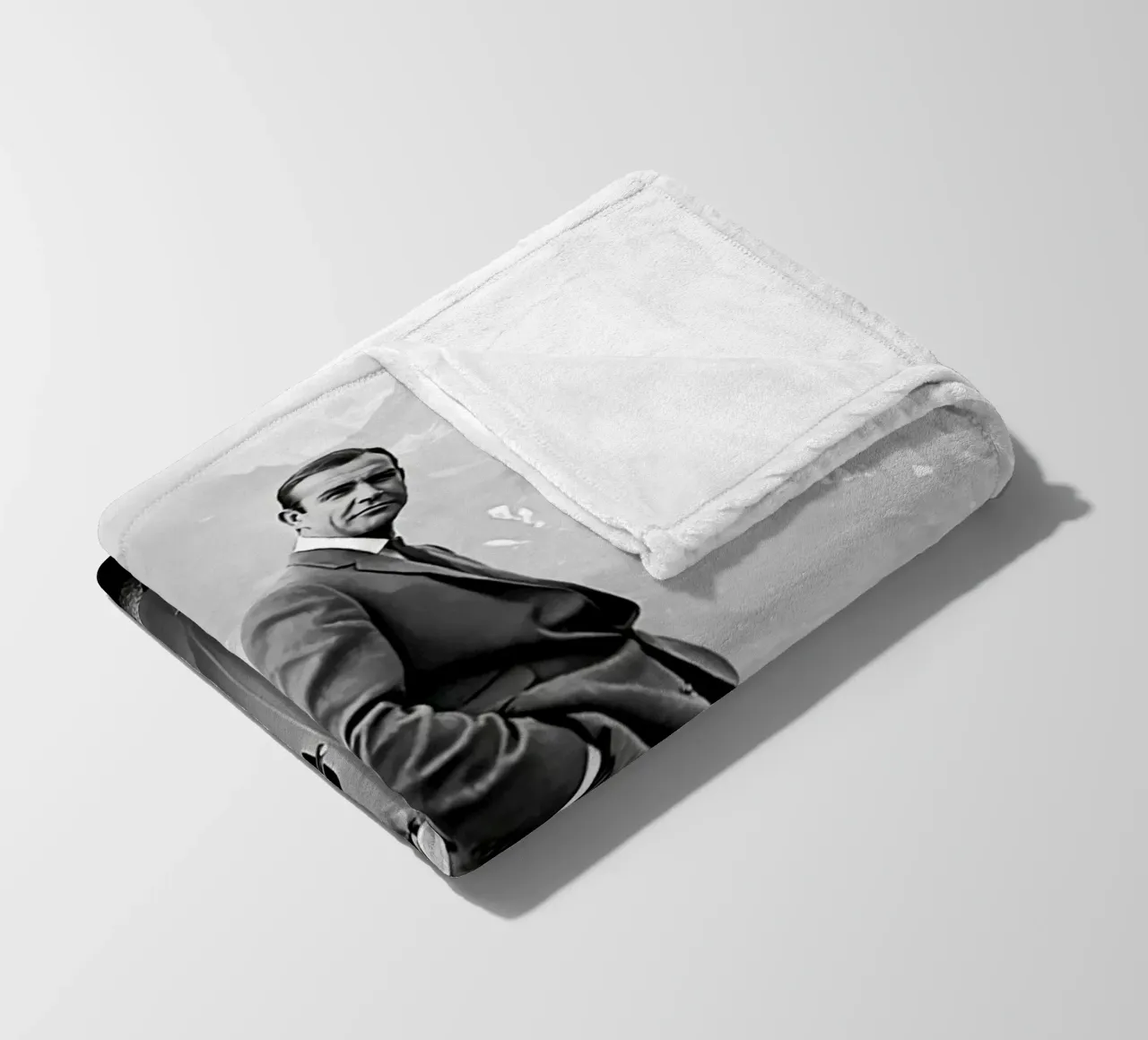 Poster di Sean Connery coperta in pile da wongka shop