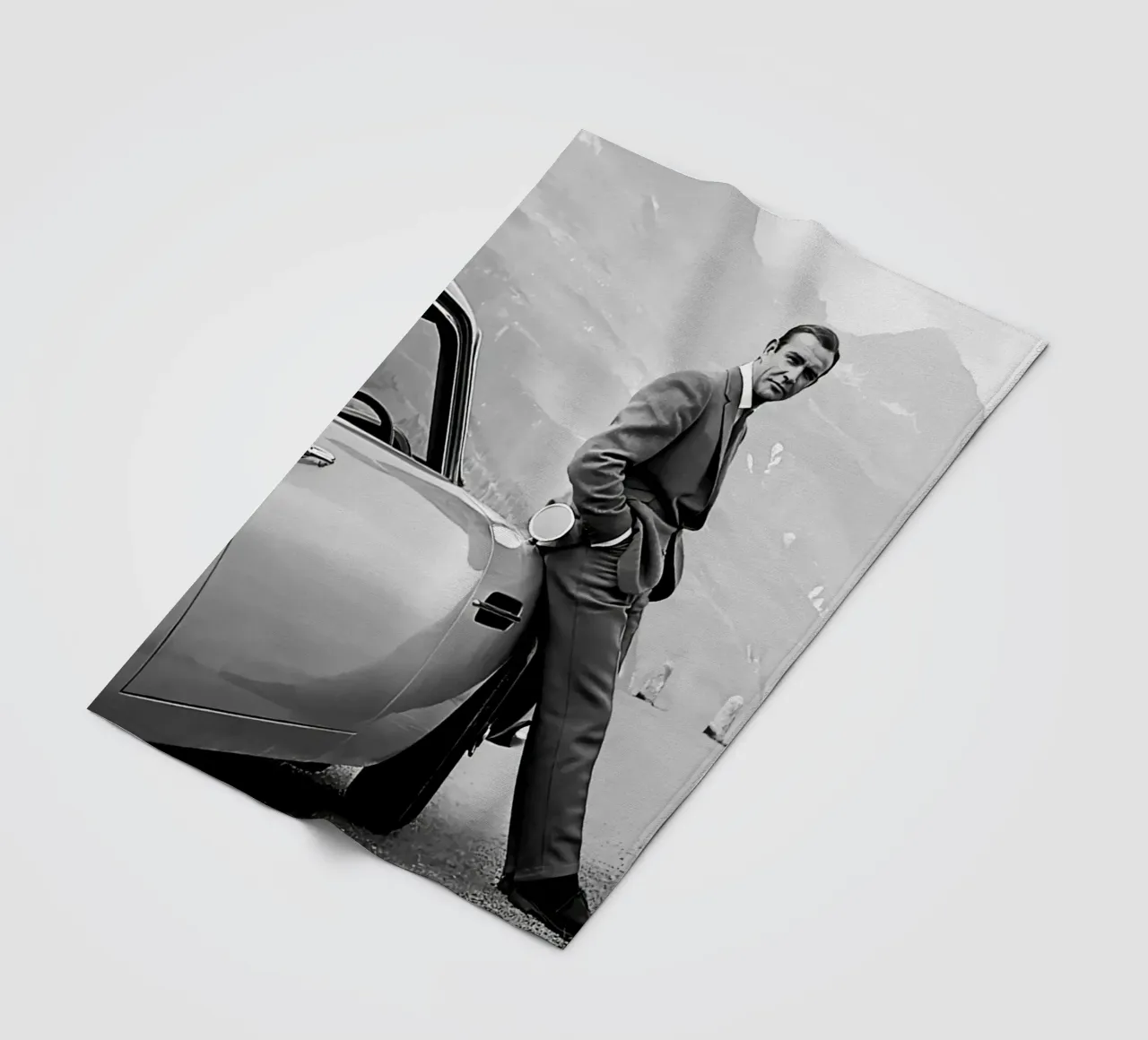 Poster di Sean Connery coperta in pile da wongka shop