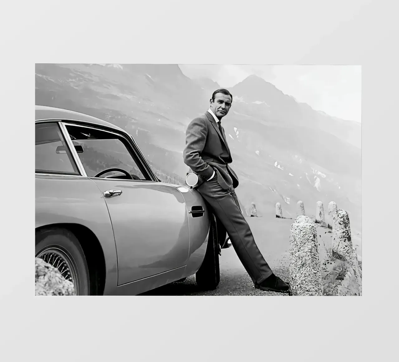 Poster di Sean Connery pellicola backlit da wongka shop