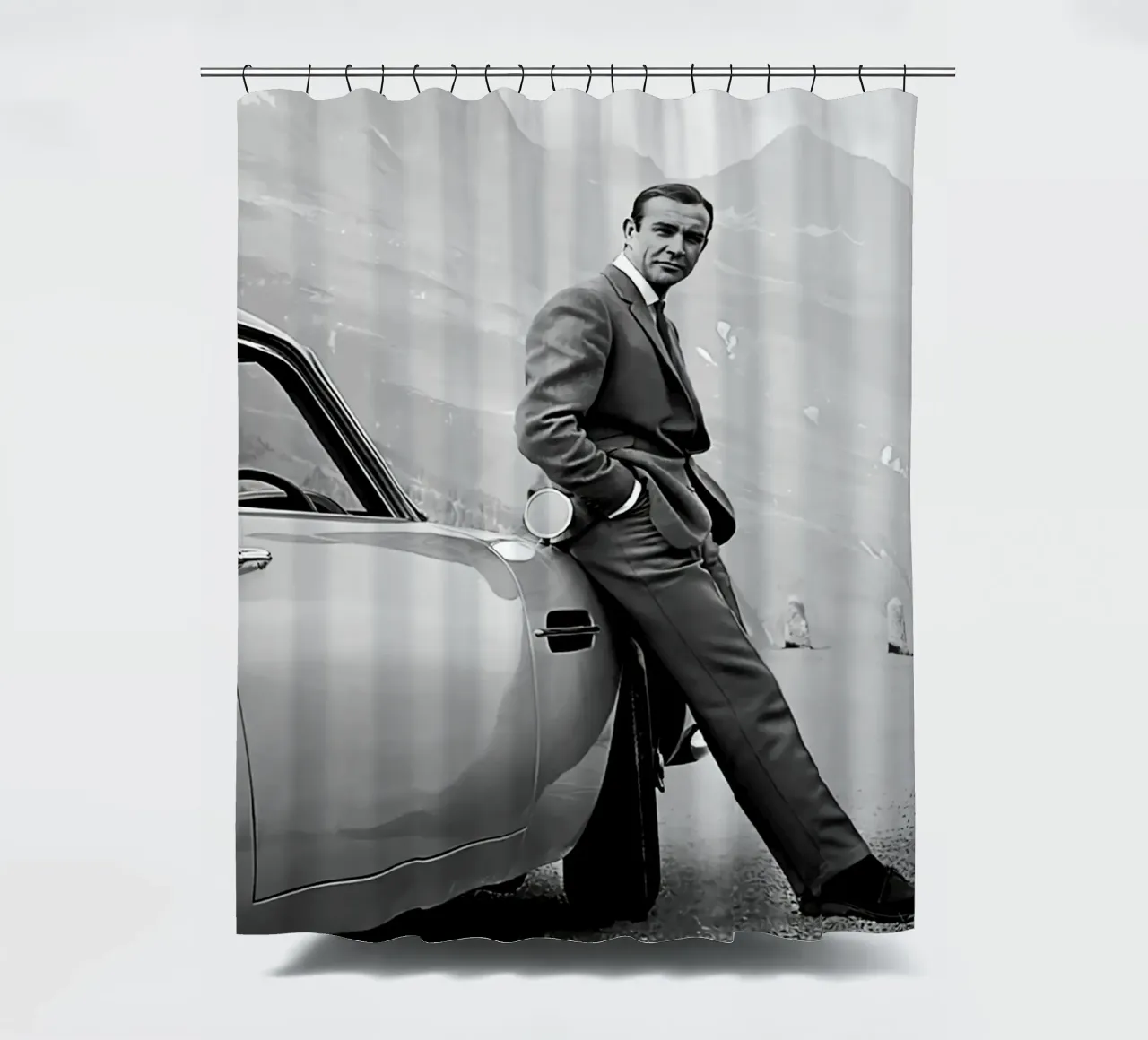 Poster di Sean Connery tenda da doccia da wongka shop