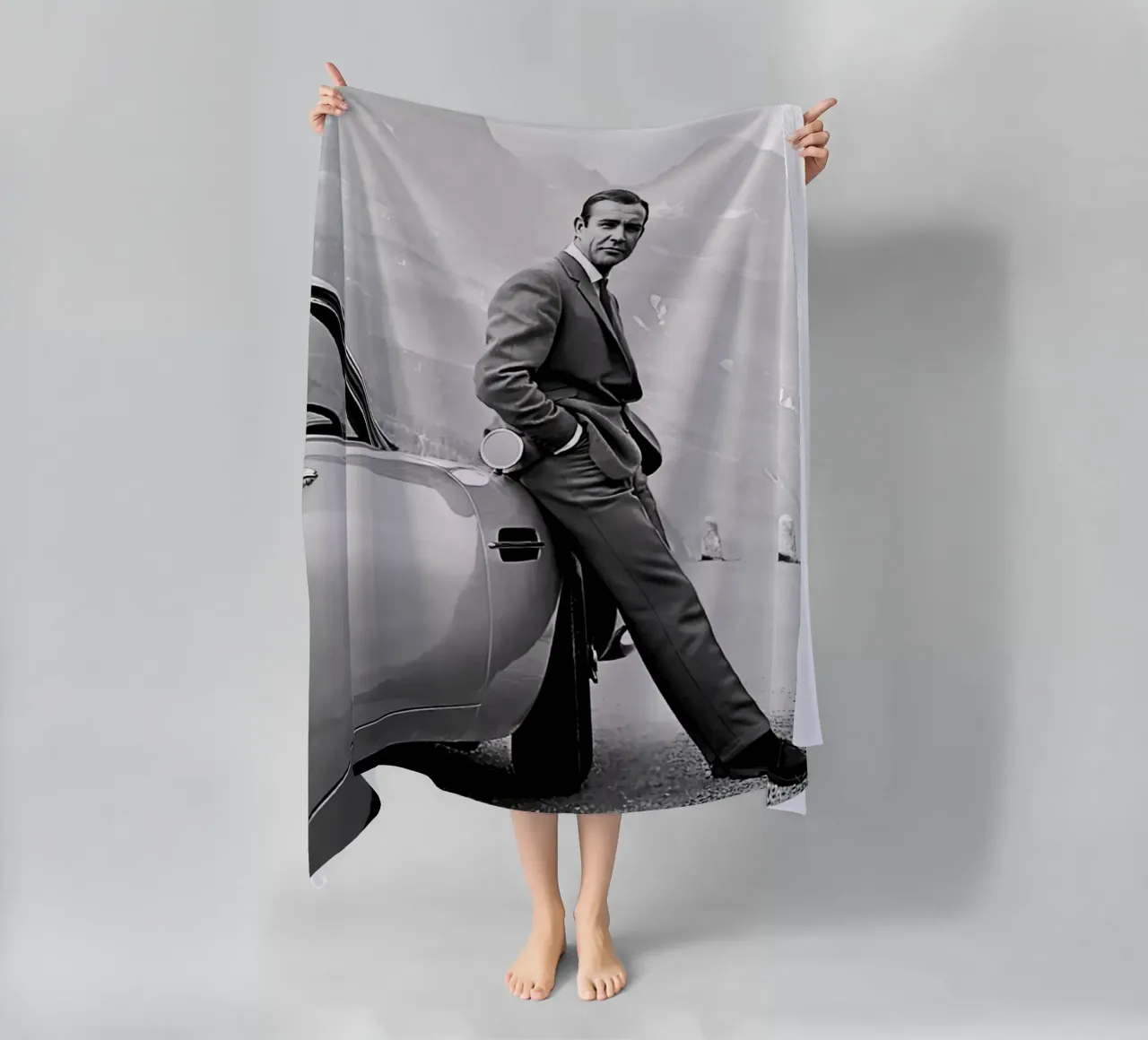 Poster di Sean Connery telo mare da wongka shop