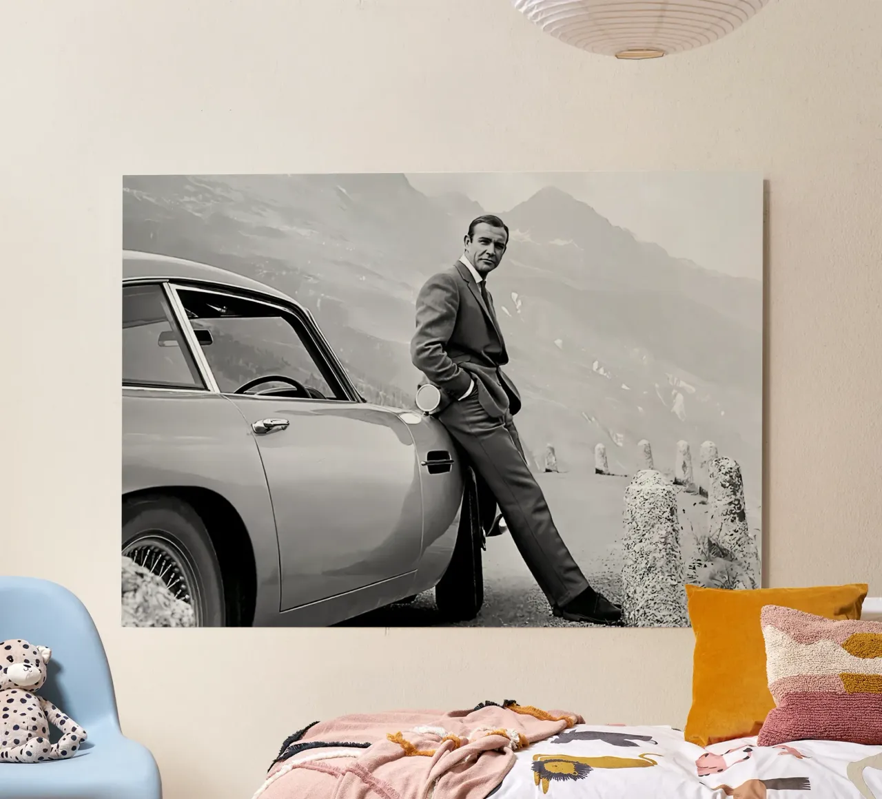 Poster di Sean Connery alluminio dibond da wongka shop