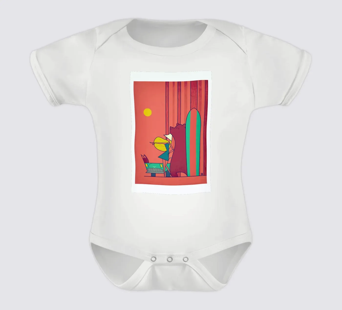 SURF babyrompertje korte mouwen van Ale Giorgini