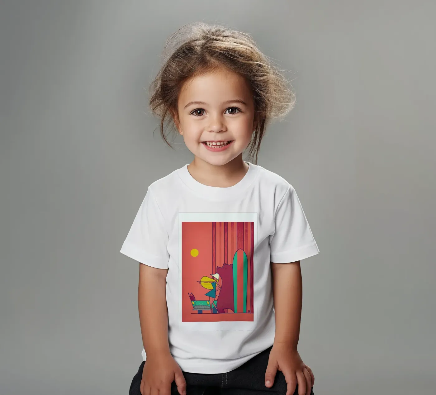 SURF kinder t-shirt van Ale Giorgini