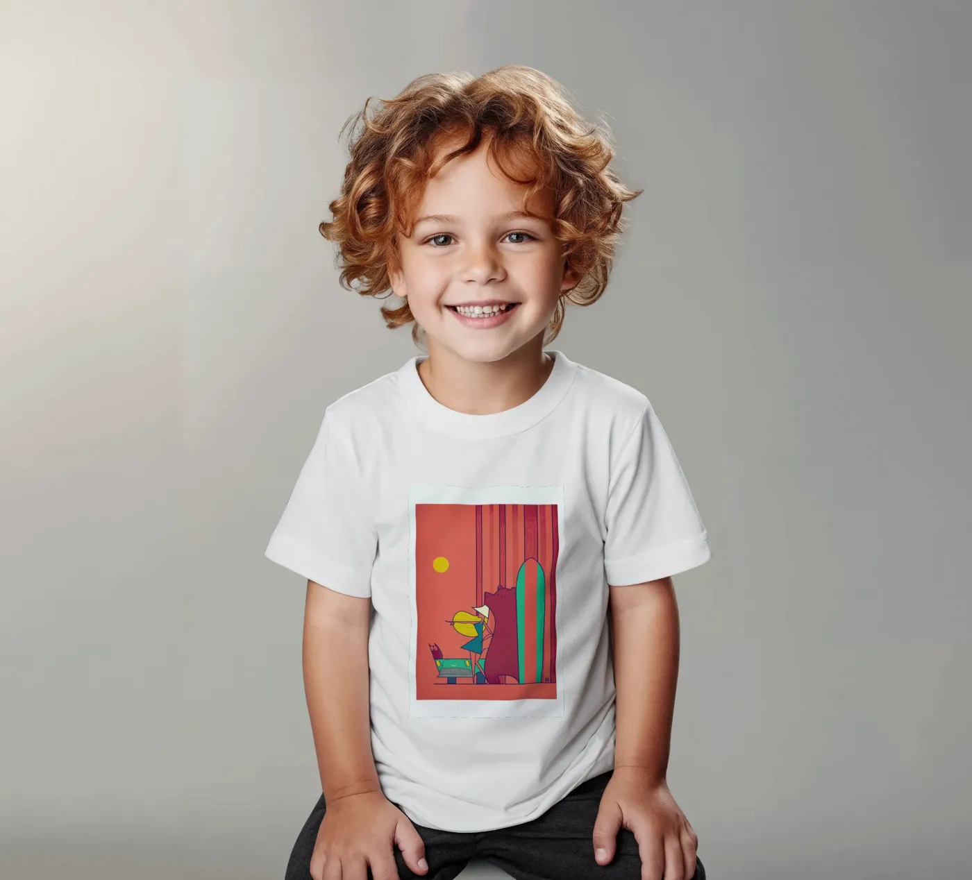 SURF kinder t-shirt van Ale Giorgini