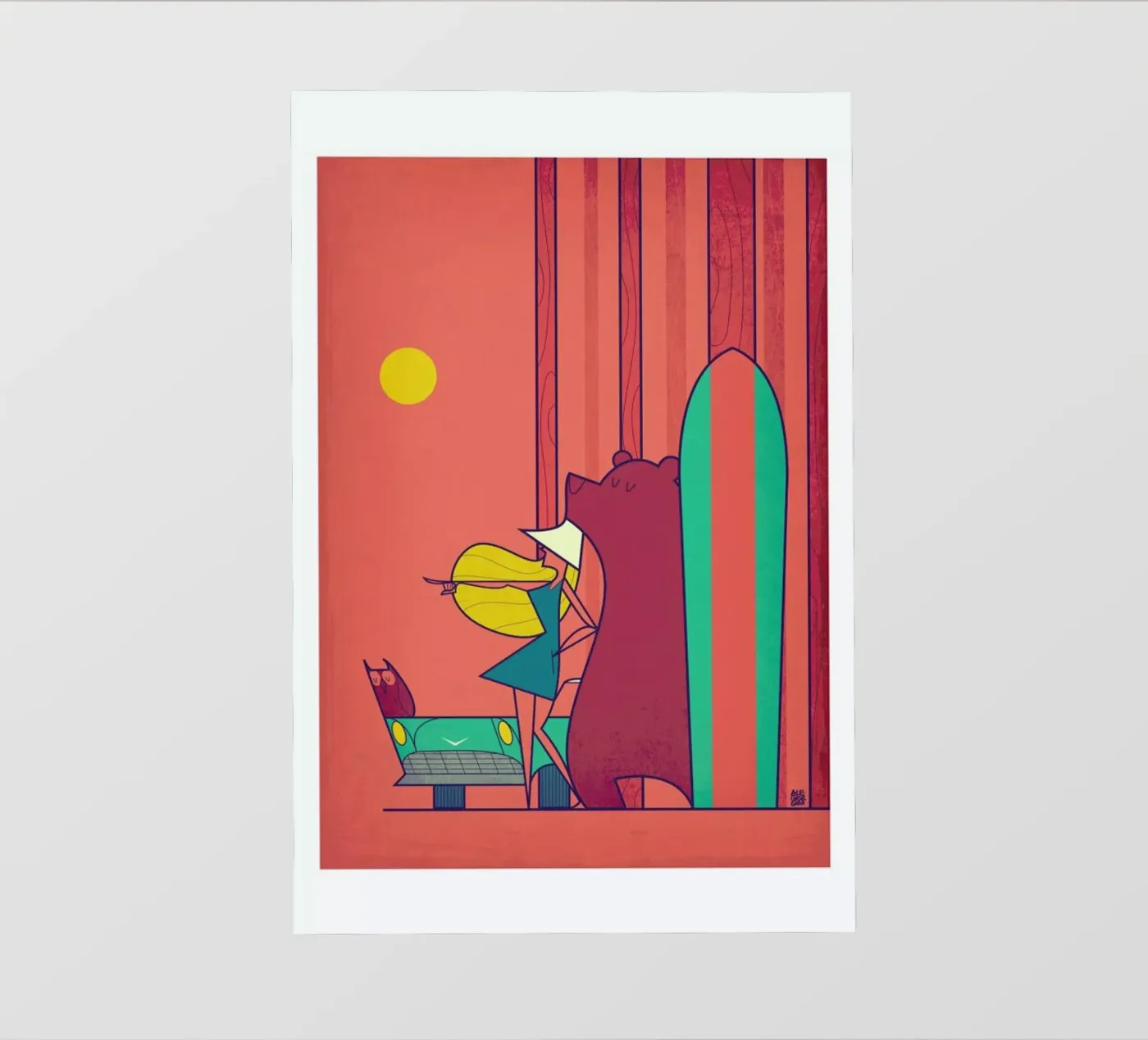 SURF pellicola backlit da Ale Giorgini