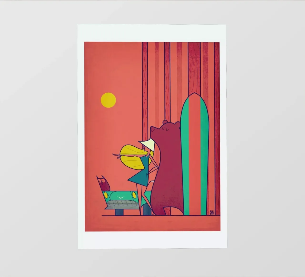SURF telo in pvc da Ale Giorgini