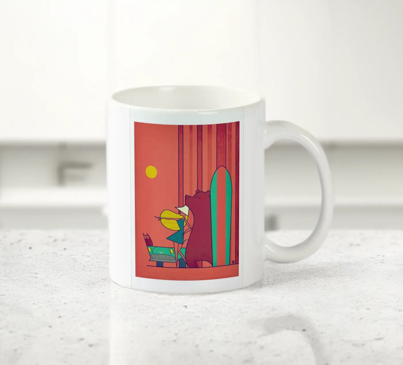 SURF keramische mok van Ale Giorgini
